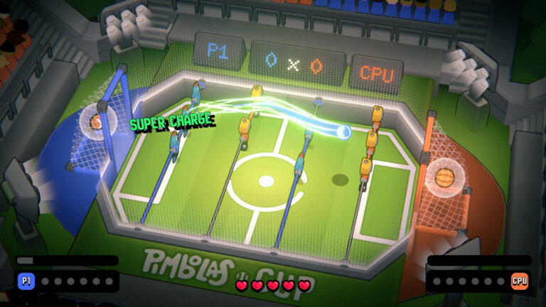 Pimbolas mistura pebolim, power ups e partidas caóticas